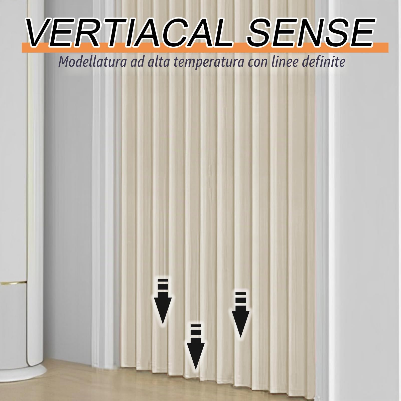 Tende della Porta Oscuranti per Interni, Beige, 80x200cm | Tende Pieghevole Divisorio per Stanze, Tenda Termiche Magnetica Isolanti Termiche, Tende a Pannello, 1 Pezzo, 220g/m²