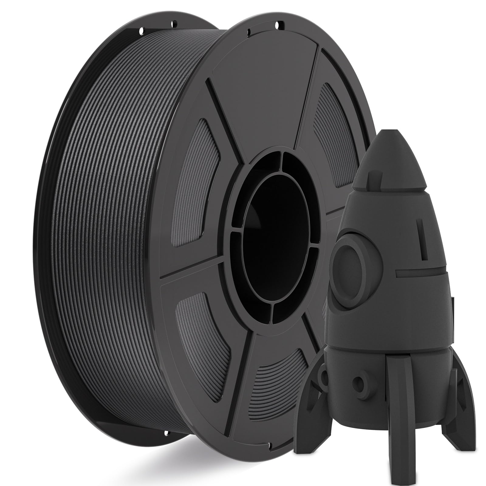 IEMAI Włókno węglowe poliwęglan 1 kg, czarny filament do drukarki 3D PC CF 1,75 mm z 20% włókna węglowego, dokładność pomiaru +/- 0,02 mm
