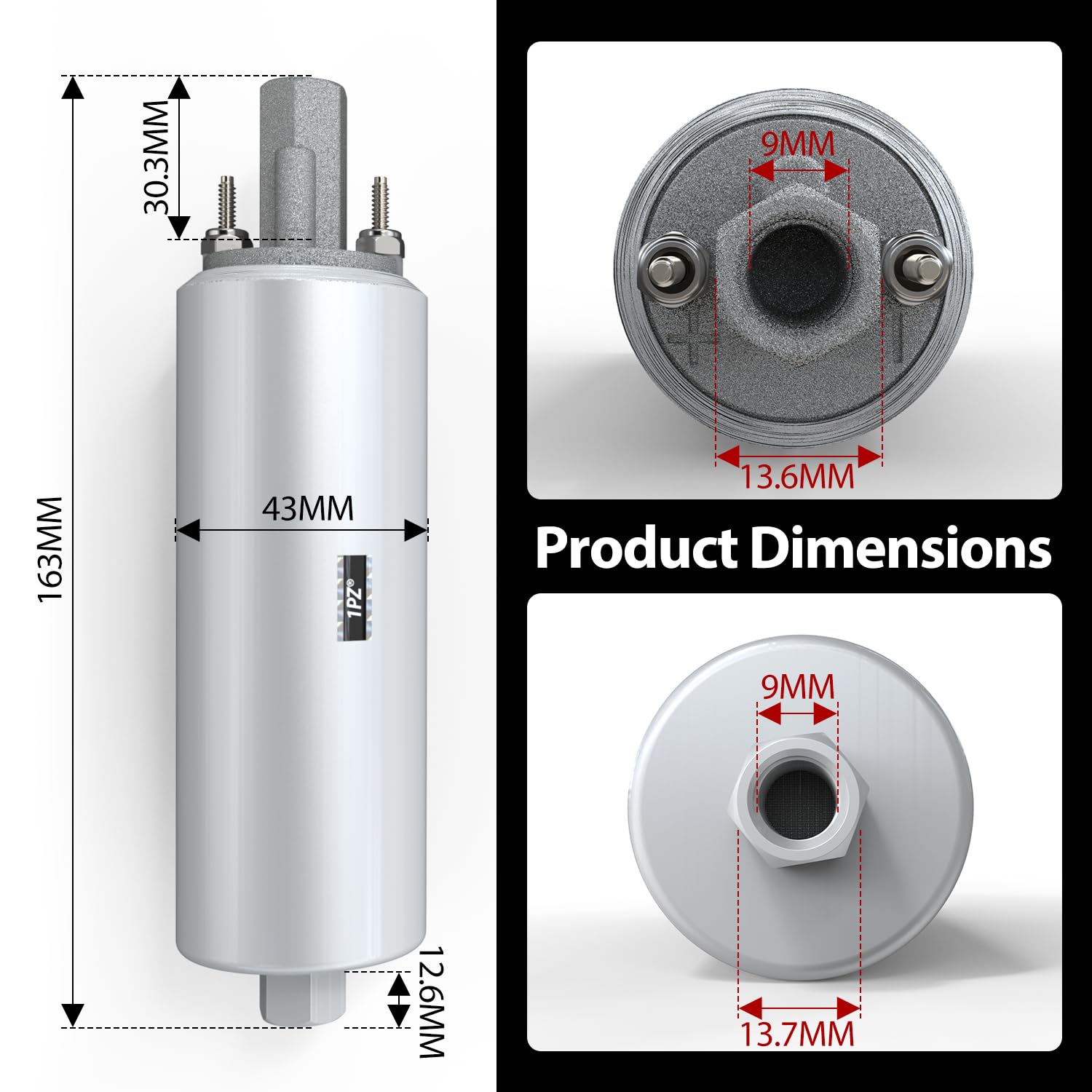 Amazon.com: 1PZ ELU-6DC High Flow & Pressure External Inline