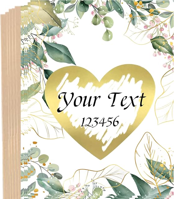 10 DIY Scratch Cards with Envelopes, Greeting Cards, Pregnancy Announcements, Weddings, Invitations, Personalised Gifts, Valentine's Day, Birthdays and Anniversaries
