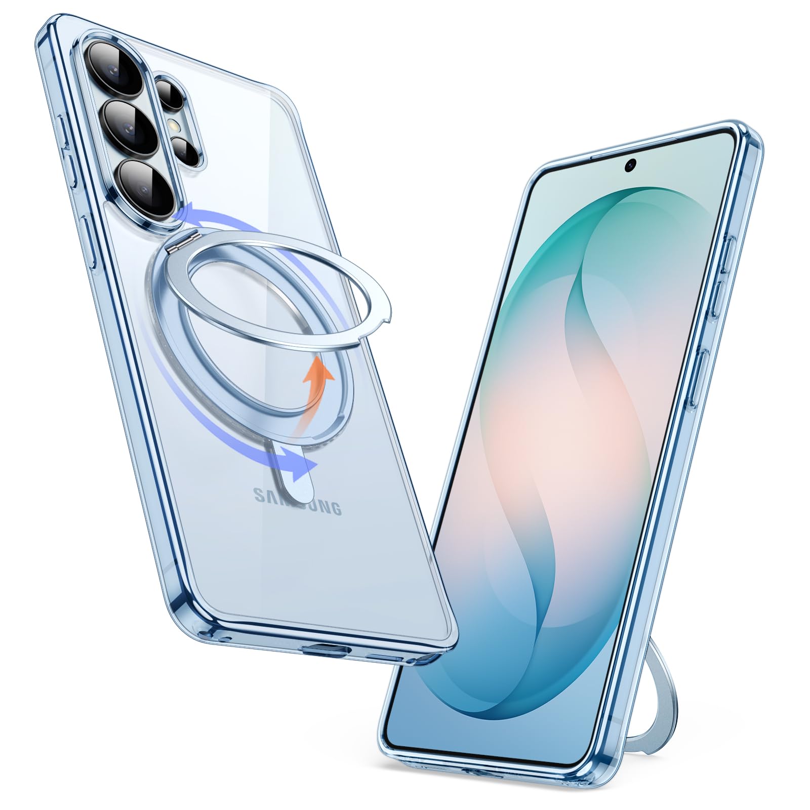 JETech Samsung Galaxy S26 Ultra Ring Stand Case -12