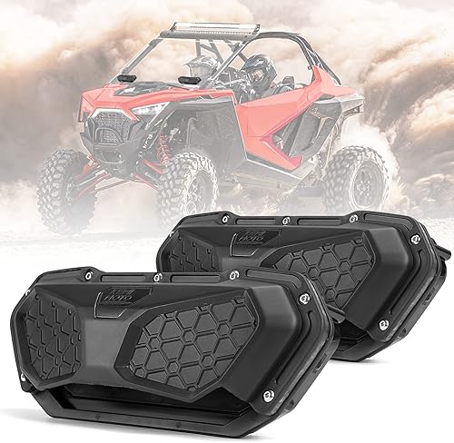 KEMIMOTO Respiraderos para parabrisas UTV, 2 rejillas de ventilación universales para parabrisas de policarbonato, compatible con Can-Am Maverick