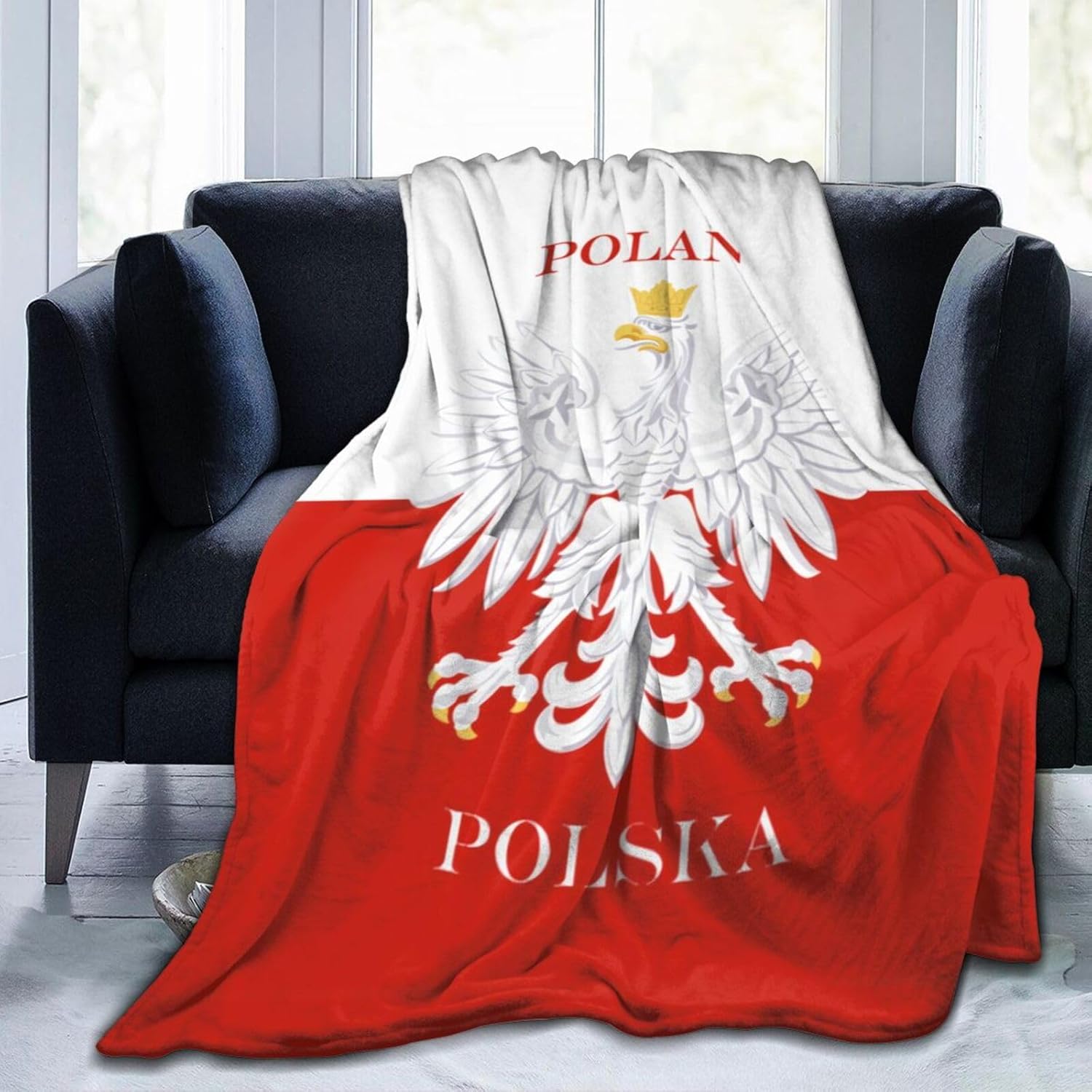 NOASQLL Polish Flag Poland Polska Blankets UltraSoft
