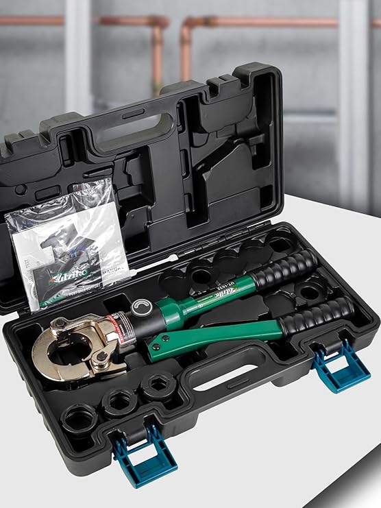 UTZIKO Copper Tube Fitting Crimping Tool Copper Pipe Crimper Press with