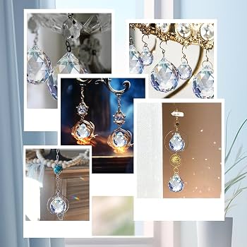 Boule cristal à facettes 15 mm suncatcher feng shui transparente Boule cristal à facettes 15 mm suncatcher feng shui transparente