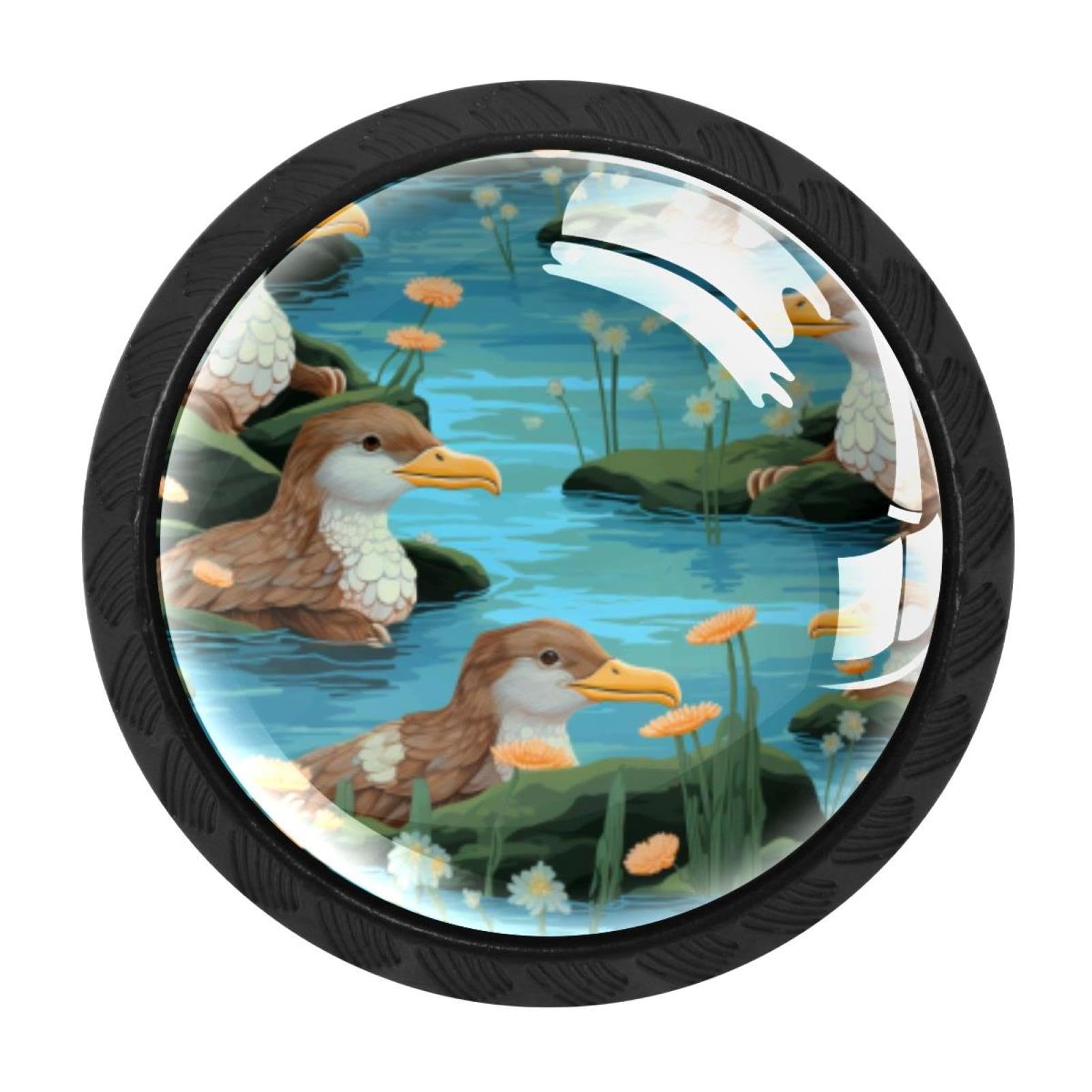 CHENZZZZ 4 Pack Platypus Duckbill Drawer Knob Cabinet Hardware