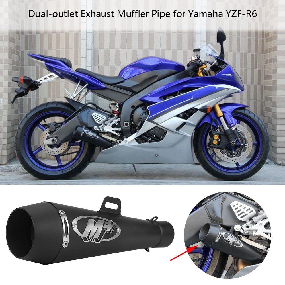 Terminale Di Scarico Universale Nero 51mm Per Moto, ATV, Scooter – Aumento Prestazioni E Sound Profondo