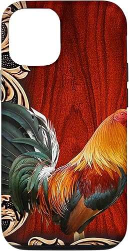 Vista 73 de Funda para iPhone 13 Pro Max Rooster wood - ROOSTER-PC