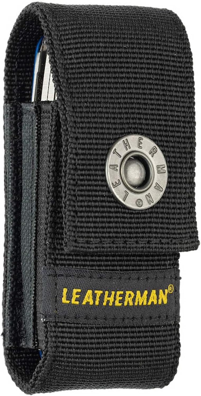 LEATHERMAN, Crunch Multitool with Folding Locking Pliers and Pin Vise, Stainless Steel with Nylon Sheath