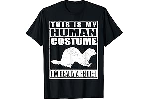 Trick-or-Treat in Style: This Is My Human Costume I'm Really A Ferret Halloween T-Shirt