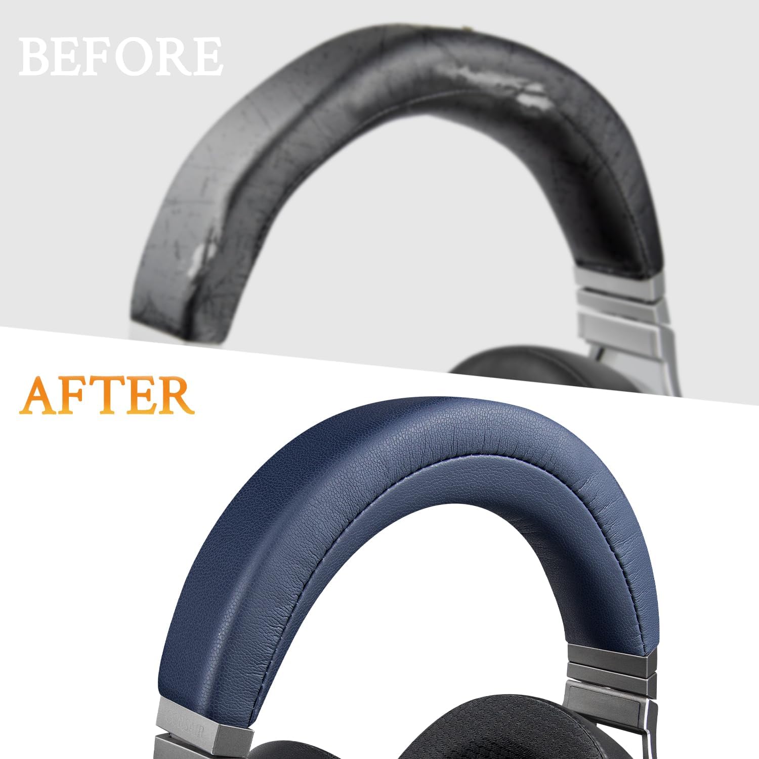 SOULWIT Headband Cover for Corsair Virtuoso RGB Wireless XT SE Gaming Headphones, Replacement Headstrap Pad Repair Part - Navy Blue