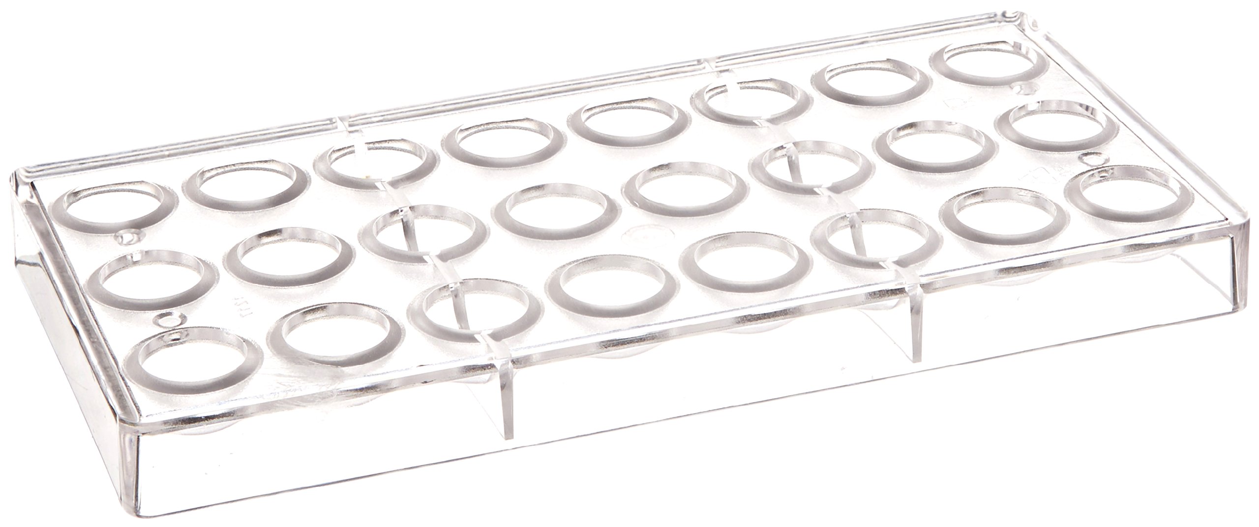 Fat Daddio's PCM-1217 Polycarbonate Hemisphere Candy & Chocolate Mold, 11 x 5.25 Inch, Translucent