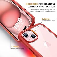 Vista 247 de Diaclara - Funda diseñada para iPhone 15 Plus de 6.7 pulgadas, transparente, cuerpo completo, con protector de pantalla, resistente de protección