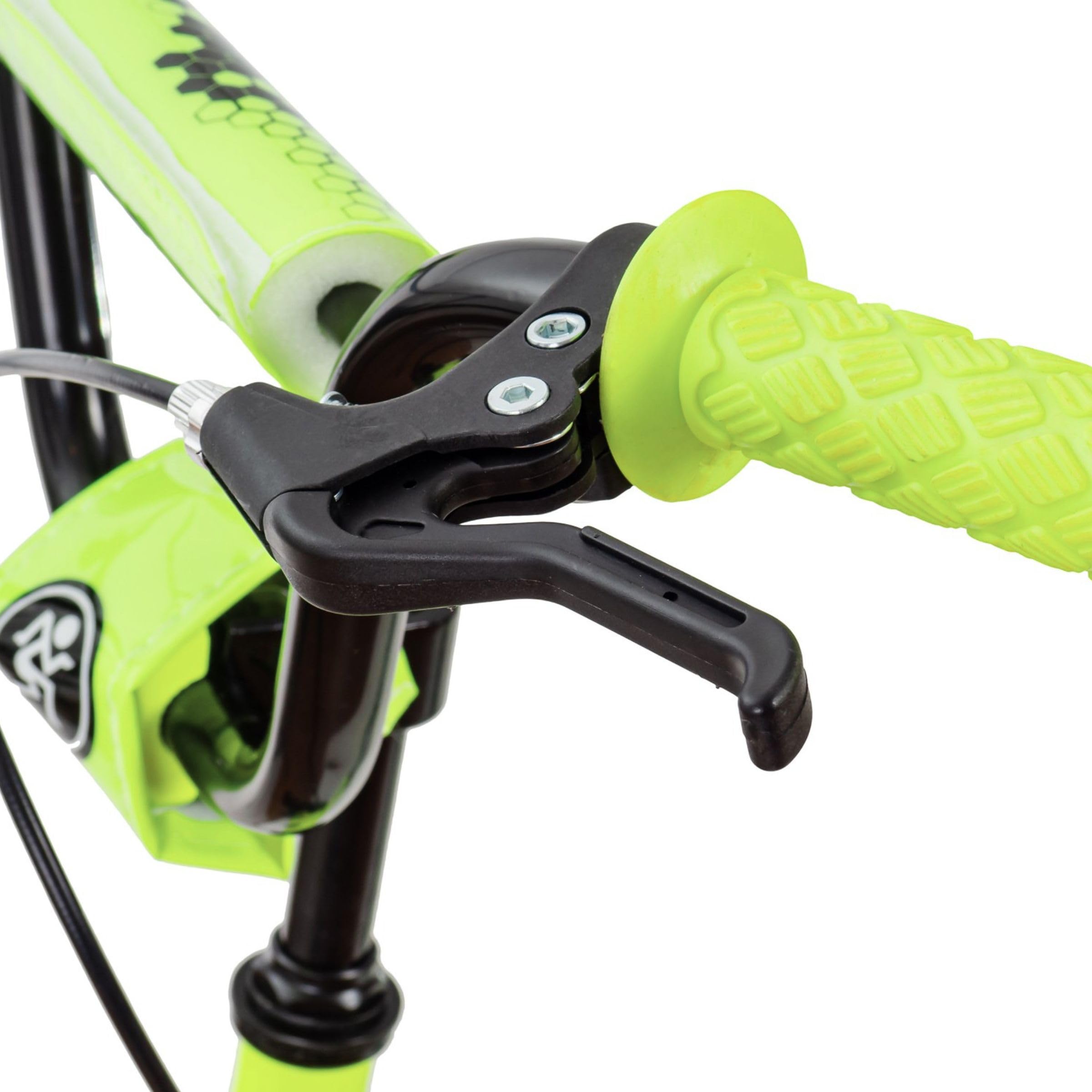 HyperMotion Runkie Patinete Urbano 16 Pulgadas Ruedas Inflables, Manillar Ajustable, Doble Freno Manual, para Niños Desde 8 Años, Jóvenes y Adultos, Amarillo