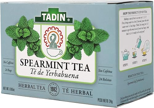 Miniatura 7 de Tadin TEA, Té de Hierbabuena para ayudarte a calmar los cólicos y el dolor de estómago, Relajante, Efecto Antiinflamatorio, Ayuda a aliviar la