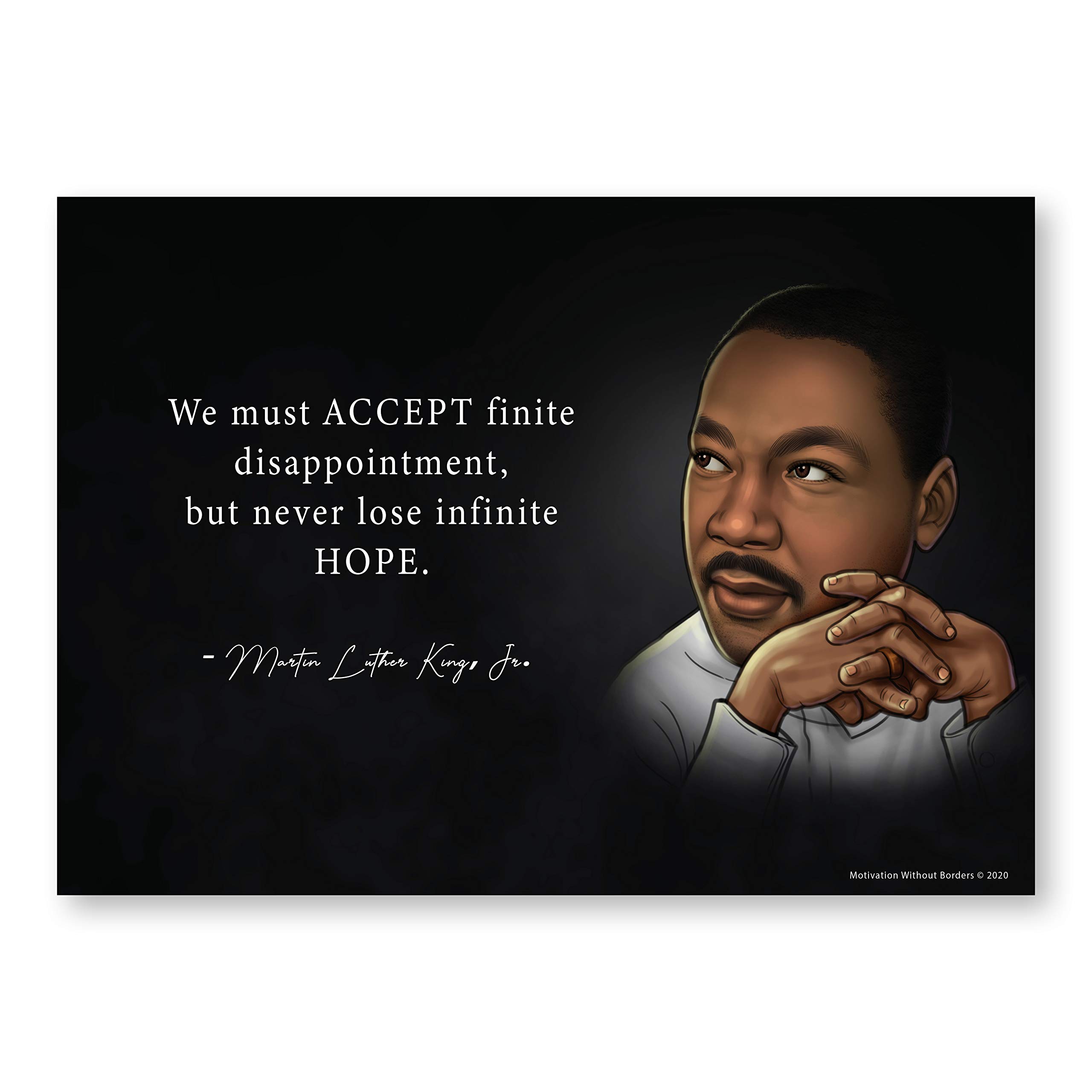 Martin Luther king  (13x18 Non Laminated MLK s) Black History s For Classroom (1 MLK Jr …