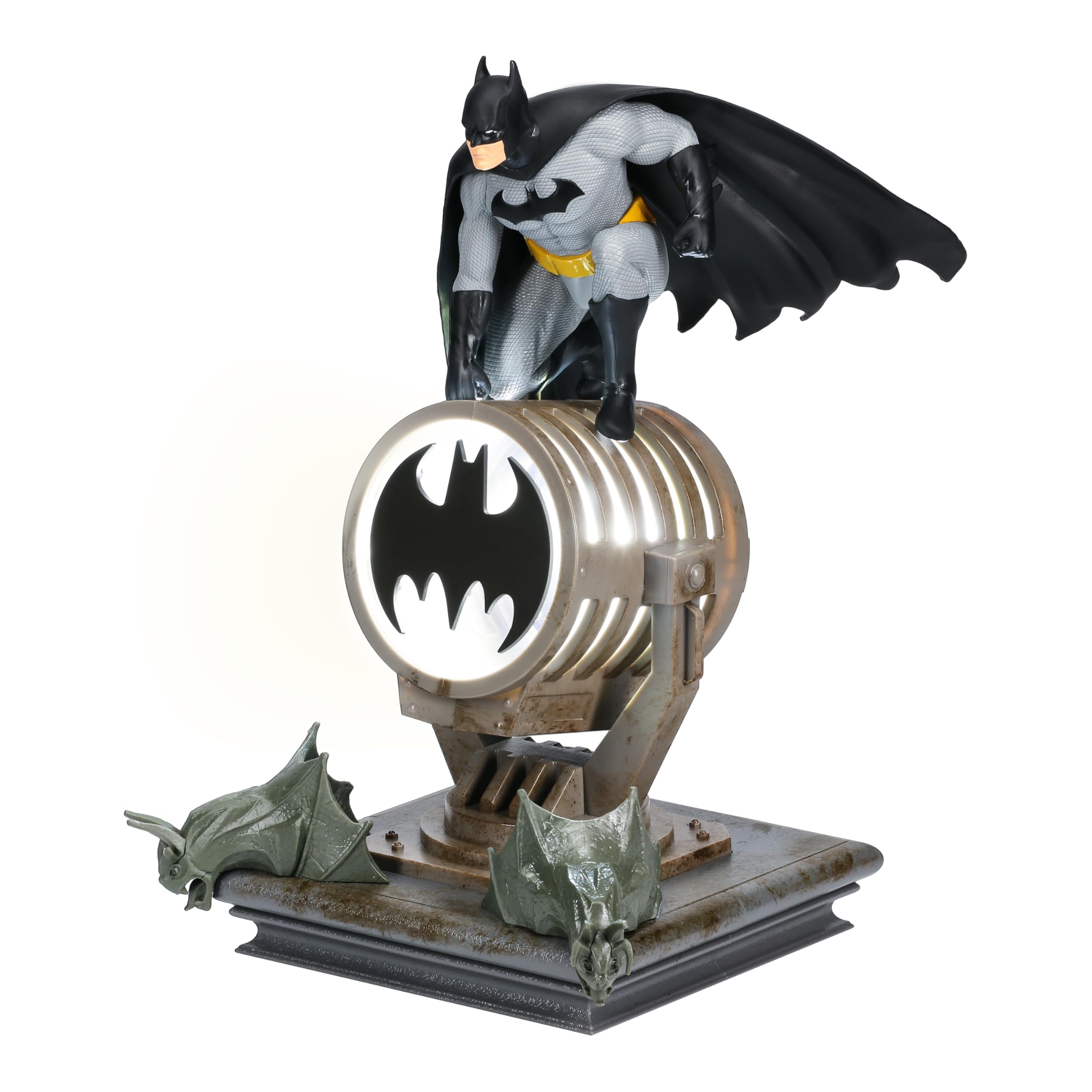 Lámpara figura Batman - Producto oficial DC Super Heroes, lámpara coleccionable de 27” LED, regalo para fans de DC Comics, alimentada por USB