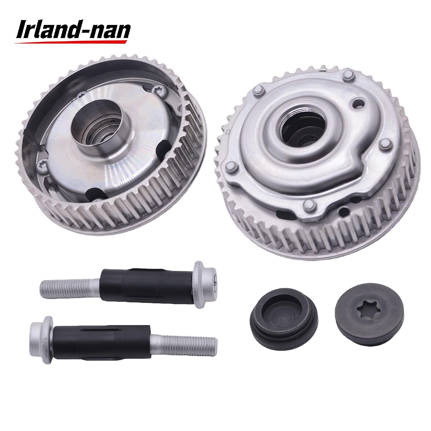 55567048 55568386 Engine Timing Camshaft Gear Intake & Exhaust Compatible with Chevy Aveo Cruze Sonic Trax 1.6L 1.8L Cam Phaser VVT Sprocket Gears with Bolts 12992410 25194445 25194444
