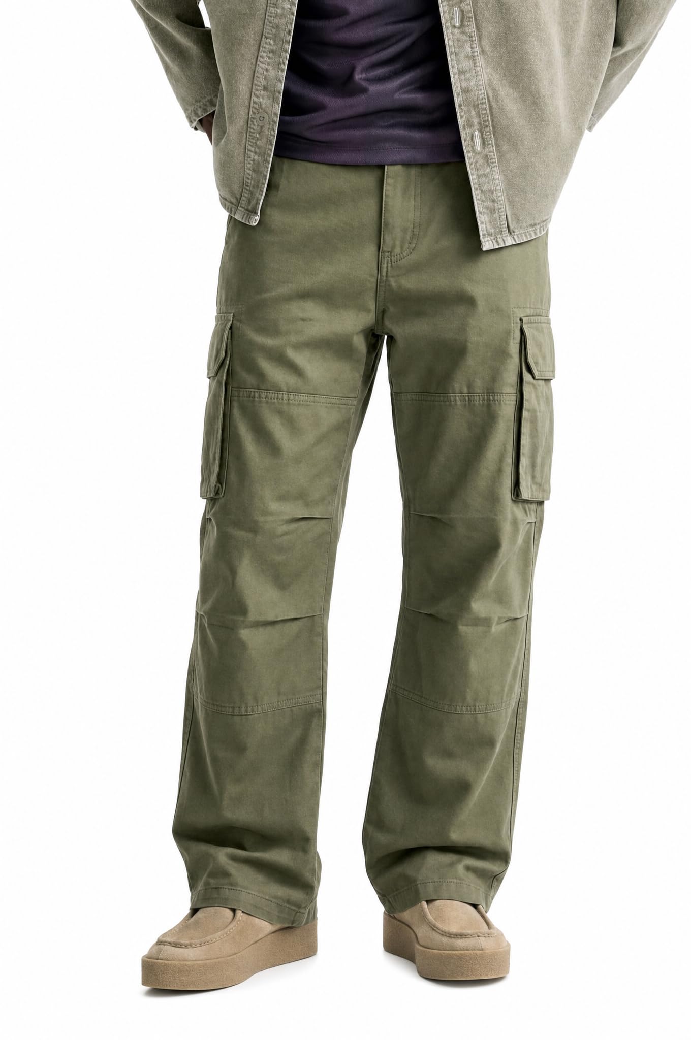 lymio Cargo for Men | Cotton Cargo Pant | Drawstring Waist Pant (Available Also Plus Size) (46-49)-picture-29