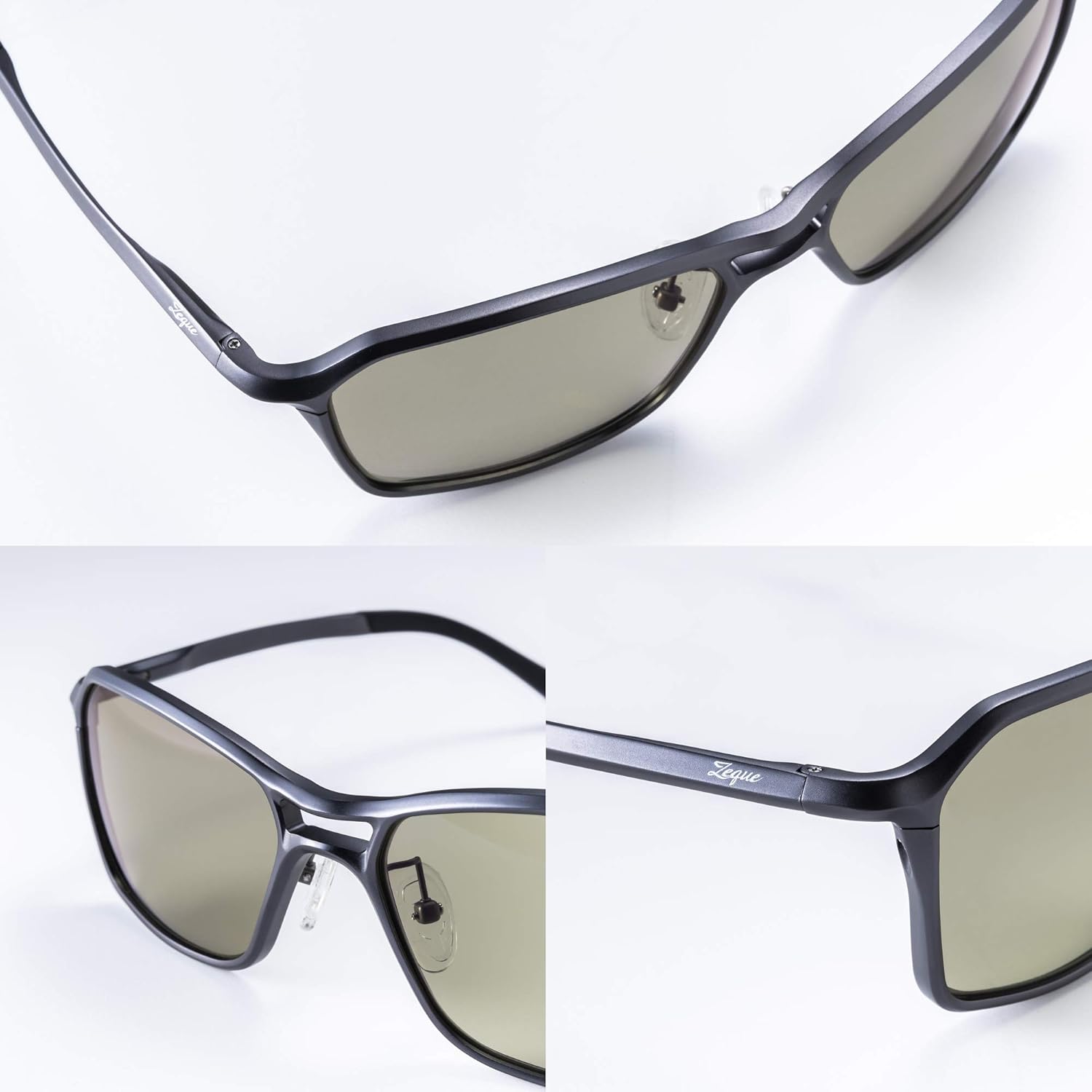 Zeque(Zeku) VEGA F-1833 Polarized Sunglasses, Gold TRUEVIEW FOCUS