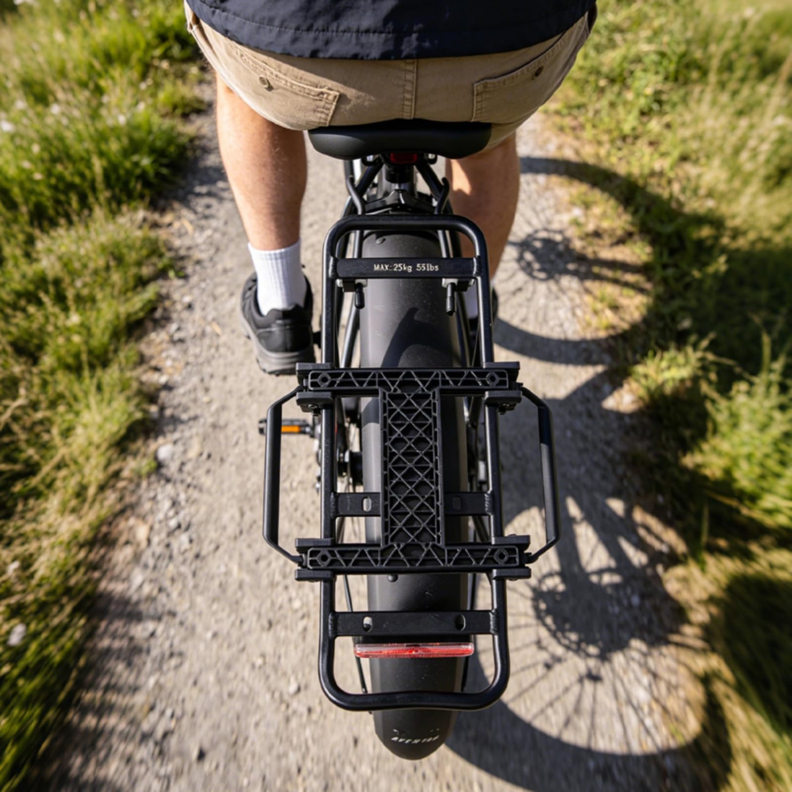 Support de Fixation Vélo Porte-Bagages Adaptateur Support Attache Mécanisme à Libération Rapide Pliable en Plastique de avec Brides d'angle Compatible