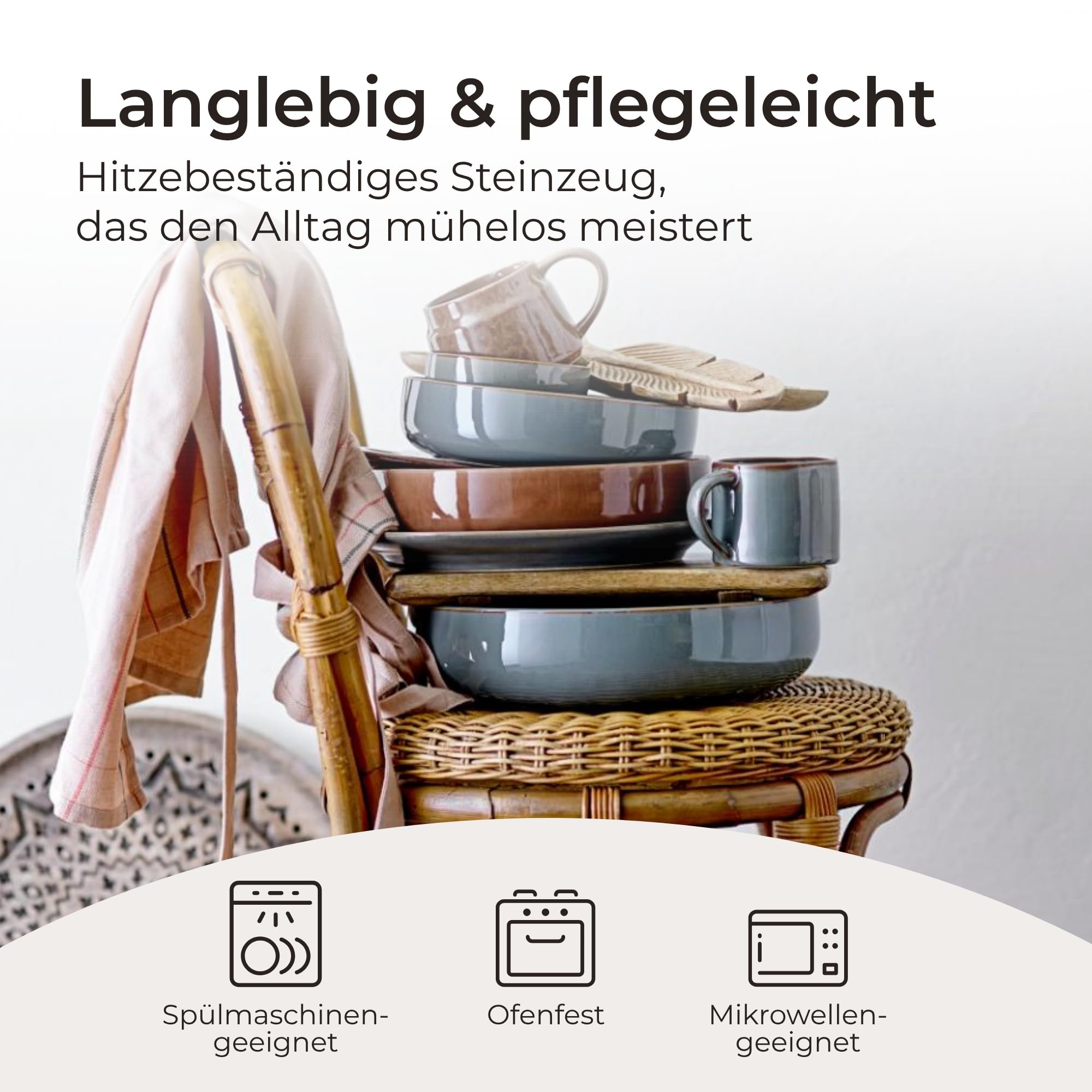 Bloomingville Pixie Servierschale 28,5 cm – Handgefertigte Steingut-Schüssel im dänischen Design, grün glasiert, einzigartig & für ein stilvolles Servieren