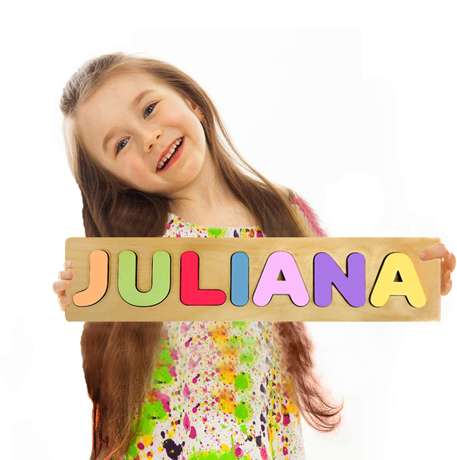 Amazon Com Wooden Personalized Name Puzzle Fix Price Up To 12