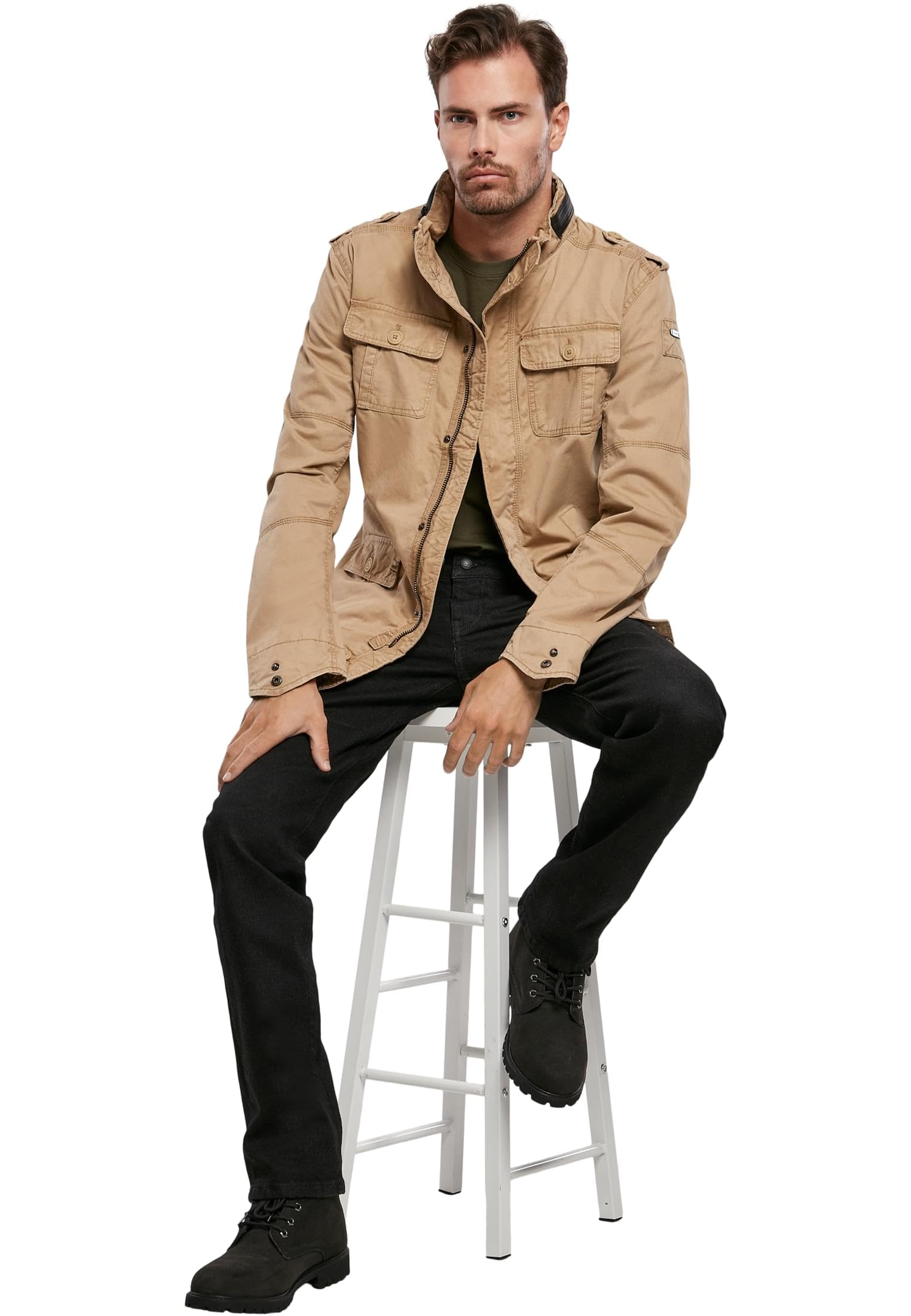 Brandit Britannia Winter Jacket Hombre Chaqueta de Invierno Camuflaje oscuro