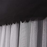 Vista 4 de Dosel de cama de princesa de 4 esquinas y linda mosquitera para cama de niñas, dormitorio de adultos, habitaciones de niños; cortina de mosquitero