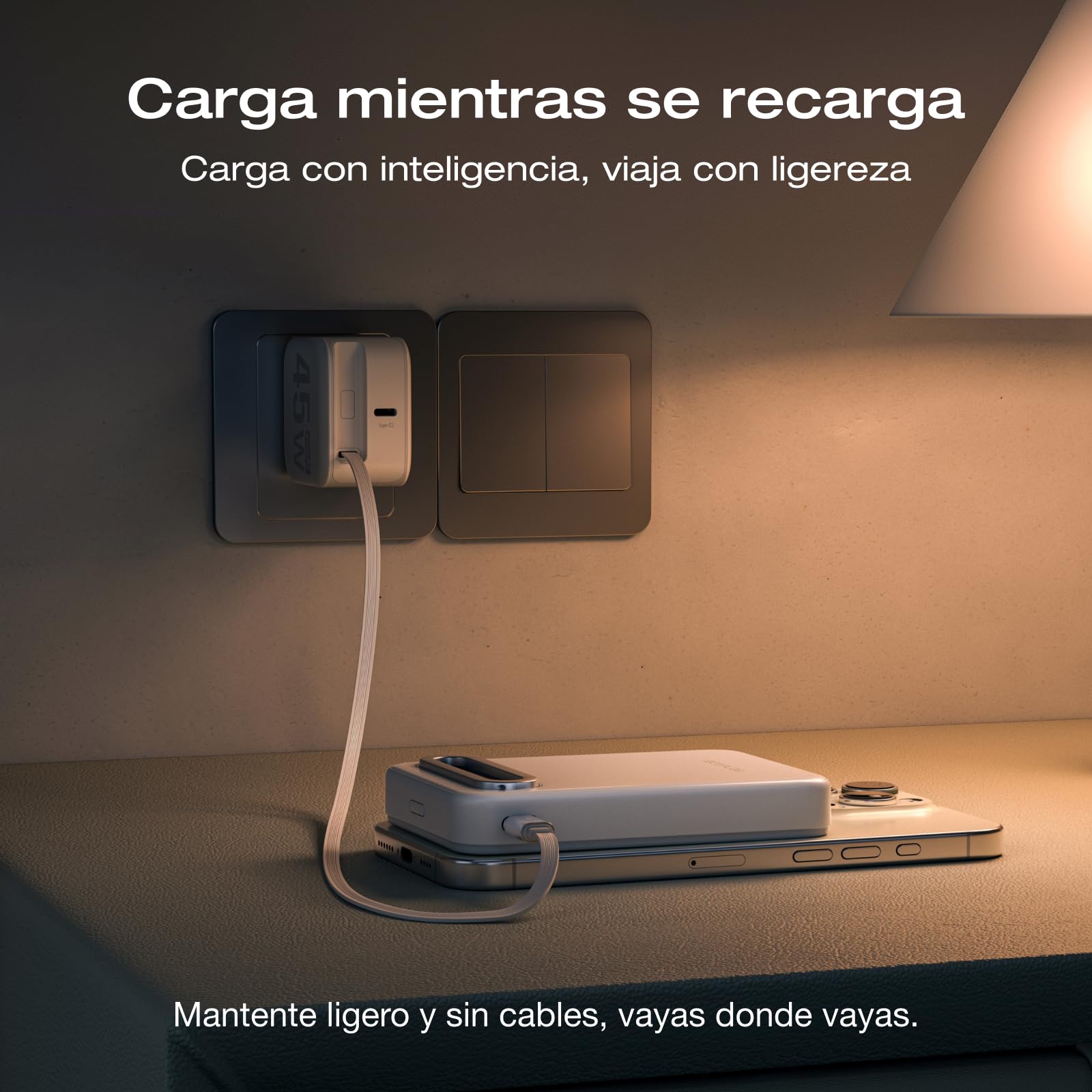 EcoFlow Qi2 Powerbank magnético 10000mAh 15W certificado Qi2 batería externa inalámbrica magnética 36W cargador portátil para iPhone 17/16/15 Pro Max Blanco