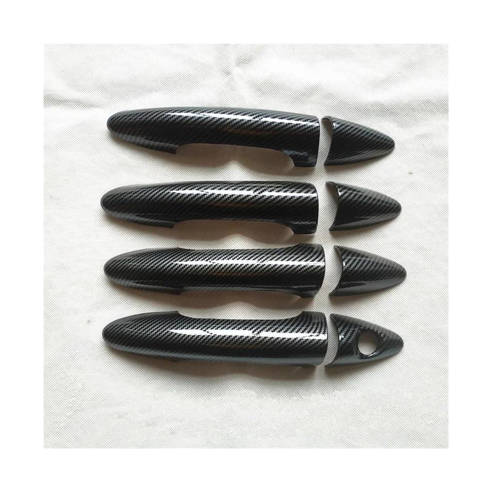 NVNZMFPPW Door Handle Cover Trim for Hyundai for Accent for Solaris for Verna I25 2012 2013 2014 2015 2016 Accessories Plastic Imitation Carbon Fiber