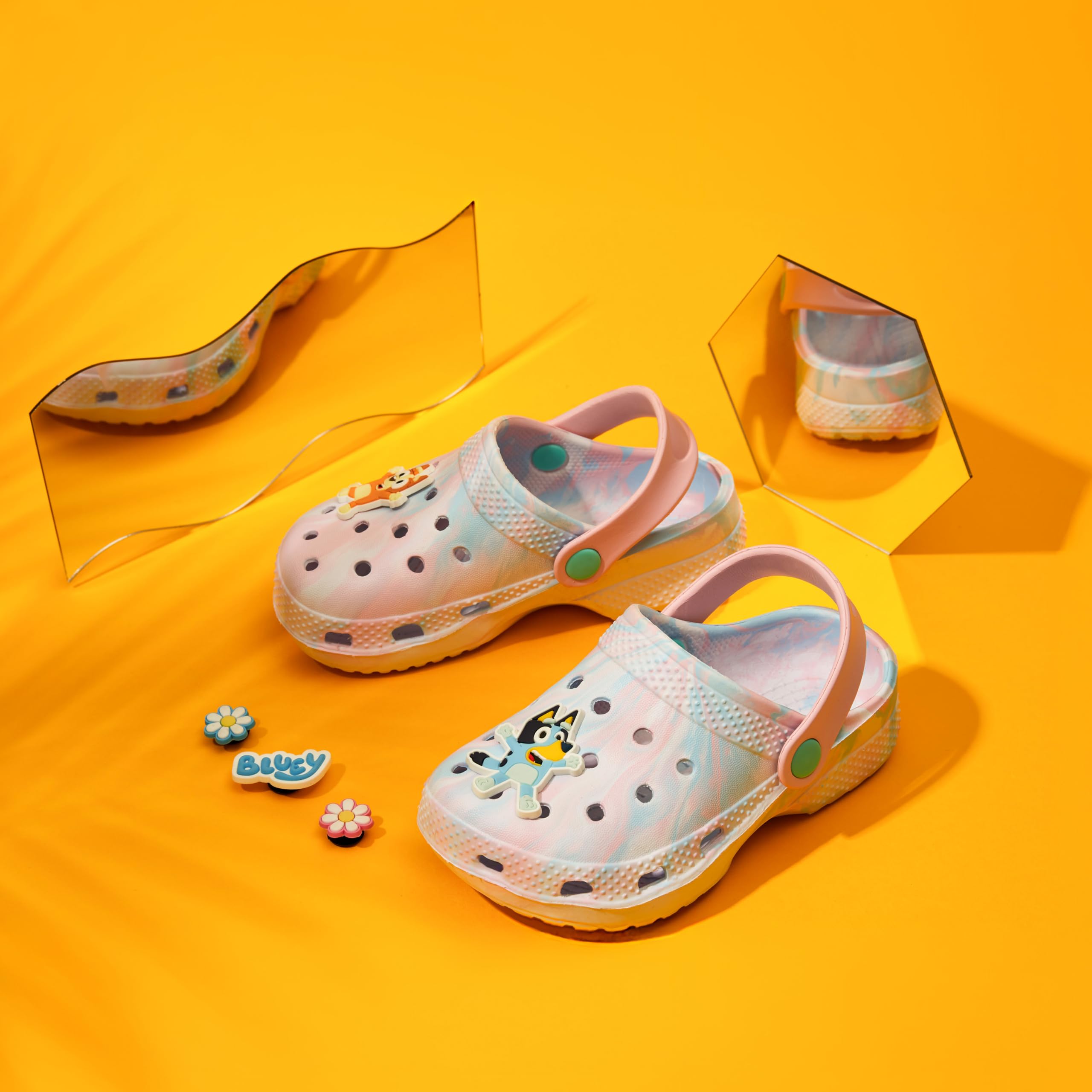 BlueY Sabots Enfants Sabot Jardin Bingo Chaussures Été Fille Garçon avec Charms Intérieur Extérieur Maison Plage Piscine