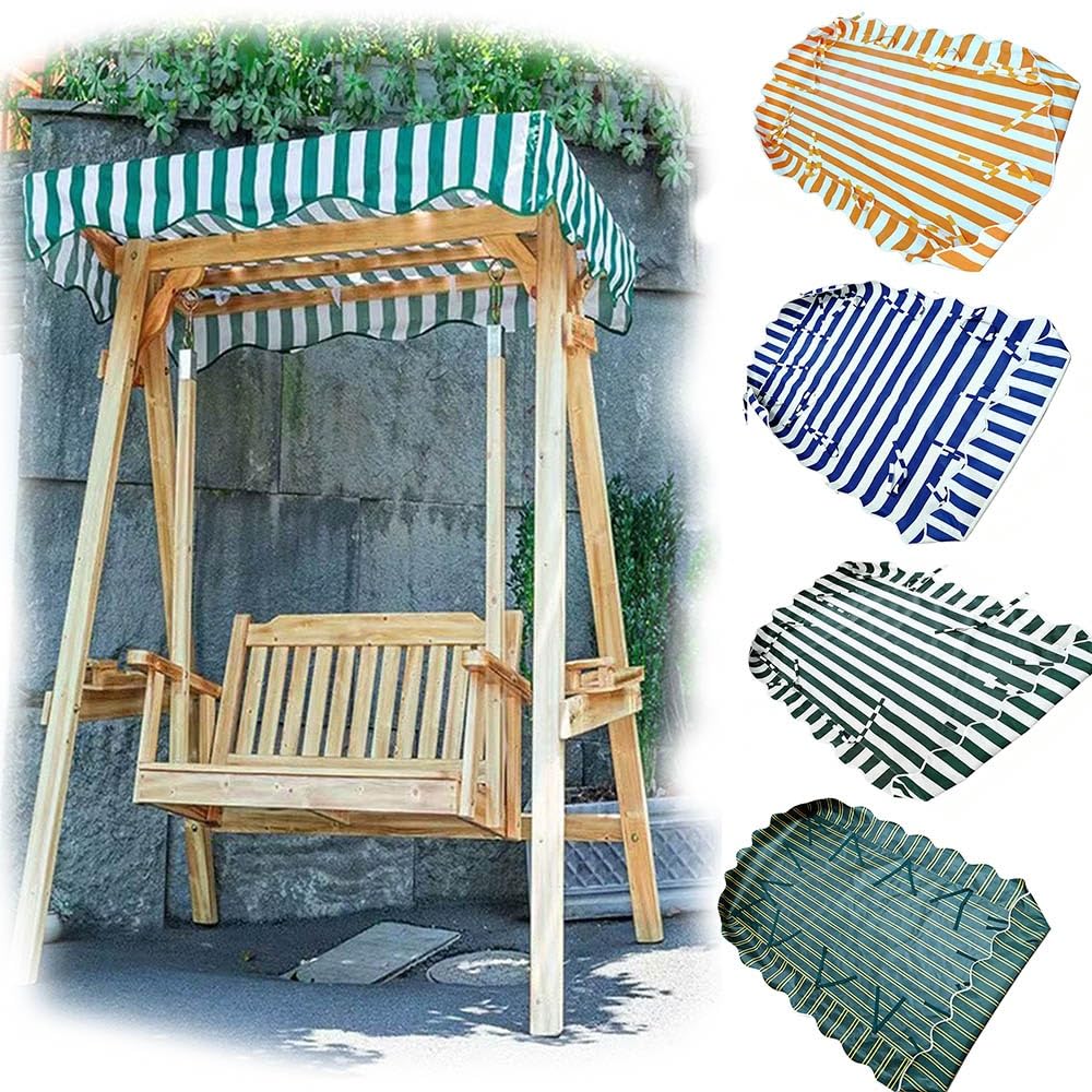 Toile De Rechange pour Balancelle De Porche Toit De Balancelle De Jardin Exterieur À 3 Places Universelle Toit De Balançoire pour Balancelle(Dark Green,249x185cm/98x73in)