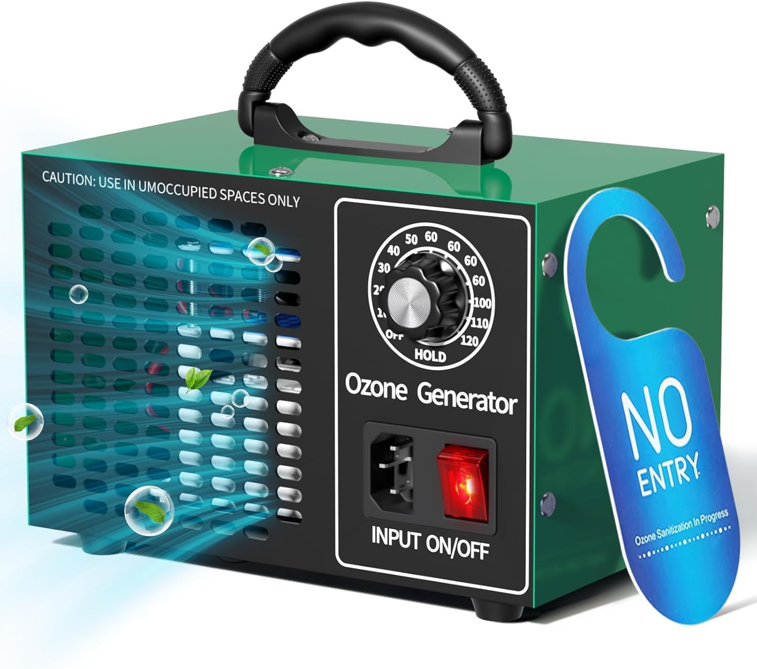 Ozone Generator 68000mg/h，Home/Commercial Ozone Machine for Odor Removal, Ozone Odor Eliminator with 120-Min Timer for 4000 Square Feet，O3 Odor Clean Machine for Car, Rooms, Smoke, Pets