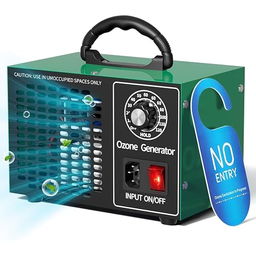 Ozone Generator 68000mg/h，Home/Commercial Ozone Machine for Odor Removal, Ozone Odor Eliminator with 120-Min Timer for 4000 Square Feet，O3 Odor Clean Machine for Car, Rooms, Smoke, Pets