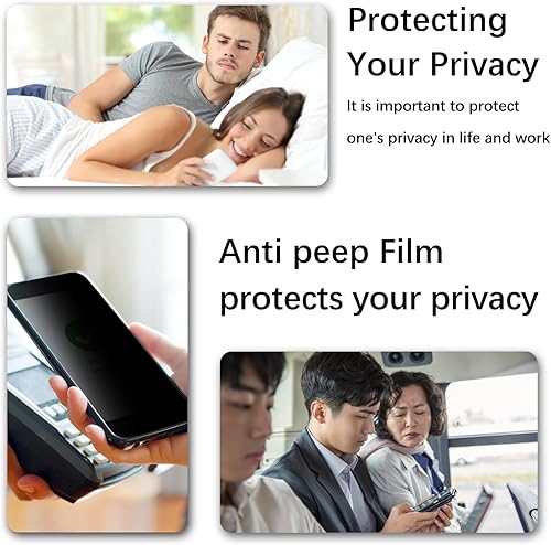 Miniatura 5 de HPTech Paquete de 2 protectores de pantalla de privacidad diseñados para iPhone SE 2020, iPhone 8, iPhone 7, iPhone 6S, iPhone 6 de vidrio templado