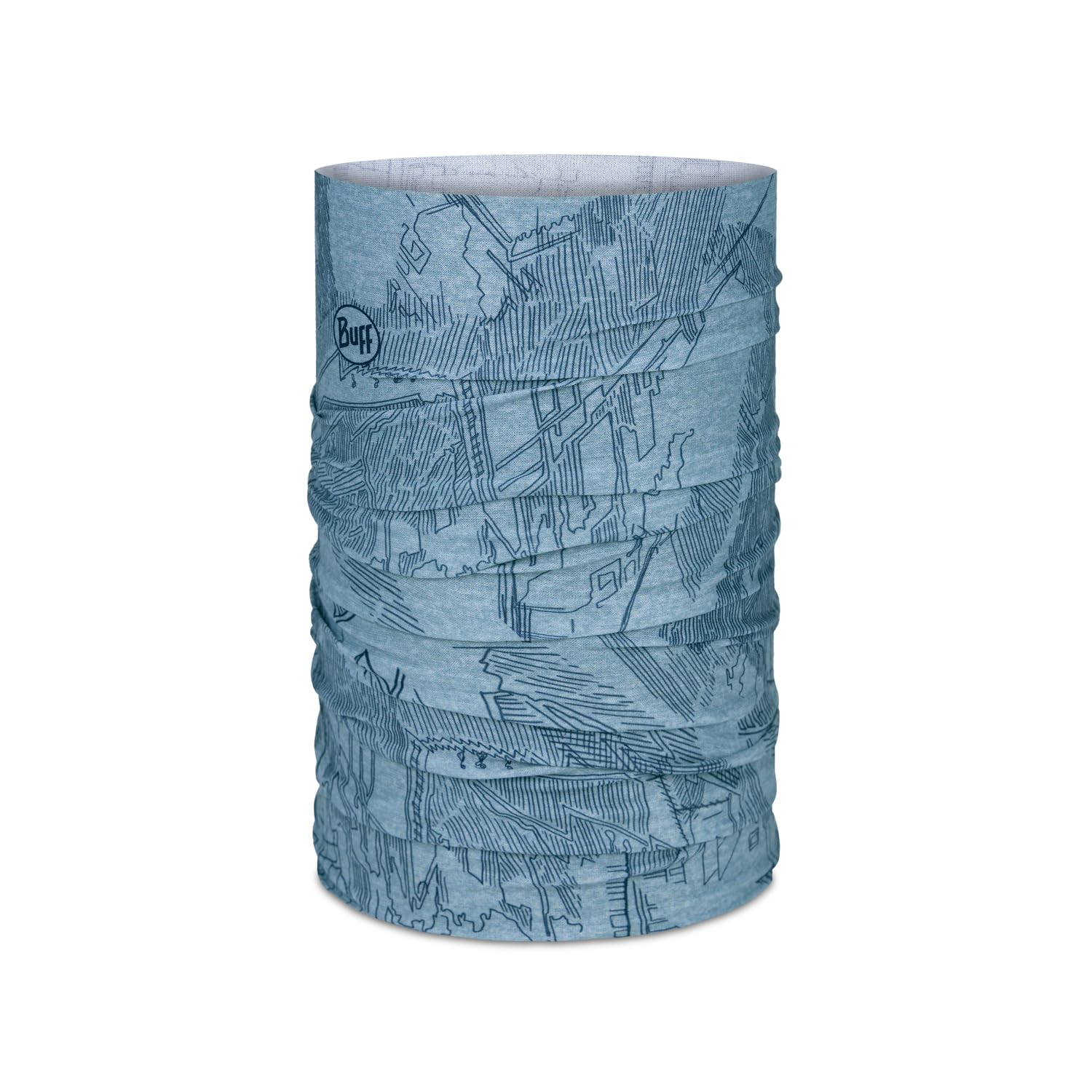 Buff| Neckwear Coolnet UV Flexible, UPF50 Protection, Lightweight, Stretch, Recycled Material, Sport, Summer Man Woman One Size Blue