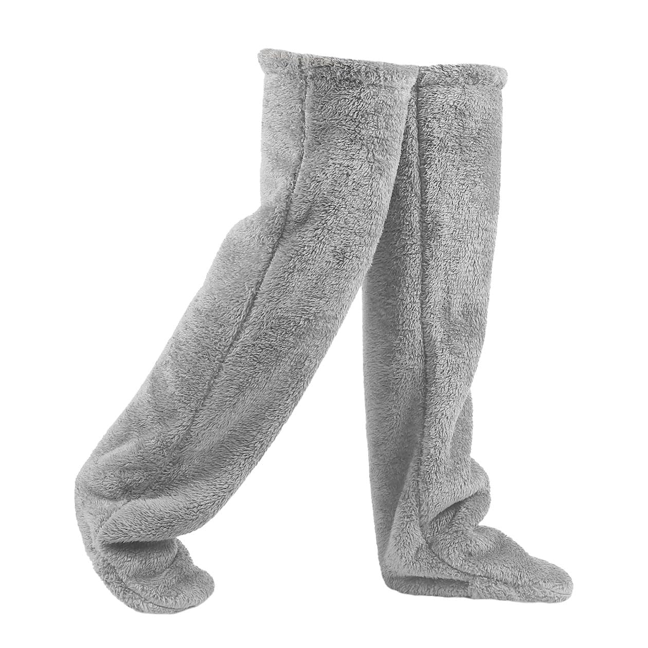 Jc.upinSnuggle Paws Sock Slippers,Women's Sock Slippers,Cute Long Fluffy Socks Warm Over Knee High Fuzzy Slipper Stockings Leg Warmers Winter Home Sleeping Socks Christmas Xmas Gifts for Women Ladies