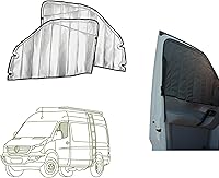 Vista 21 de VanEssential Cubierta Magnética Aislante para Ventana de Oscurecimiento Total Diseñada para Puerta Corredera Mercedes-Benz NCV3 y VS30 con Marco