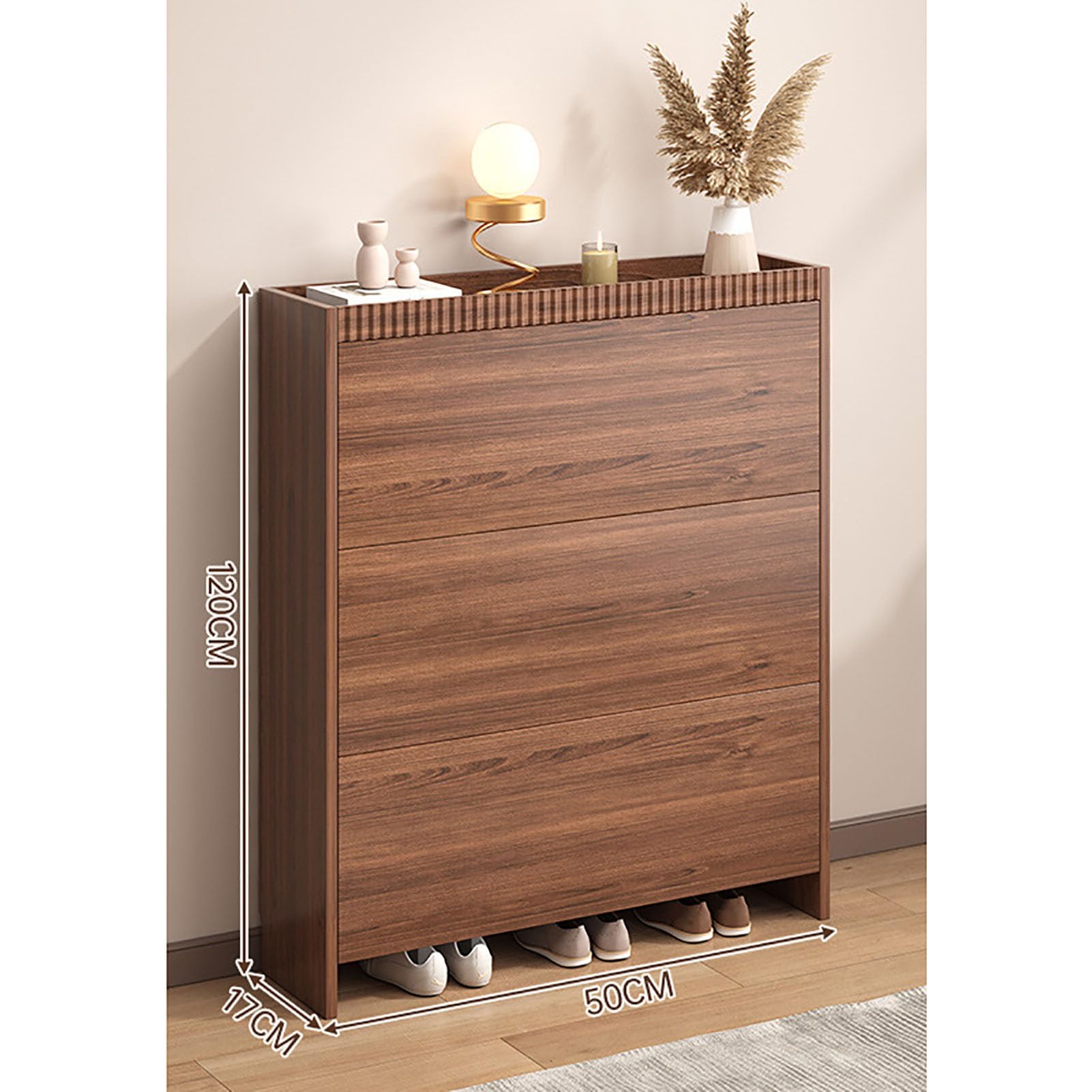 MSHGSKU Freestanding Shoe Cabinet with Flip Drawers, Slim Storage Organizer for Entryway, Hallway, Closet, and Living Room