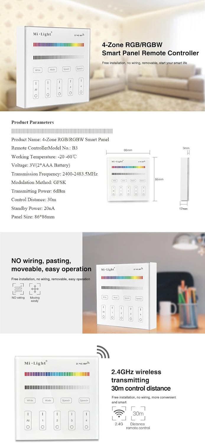 LGIDTECH B3 Controller features and dimensions