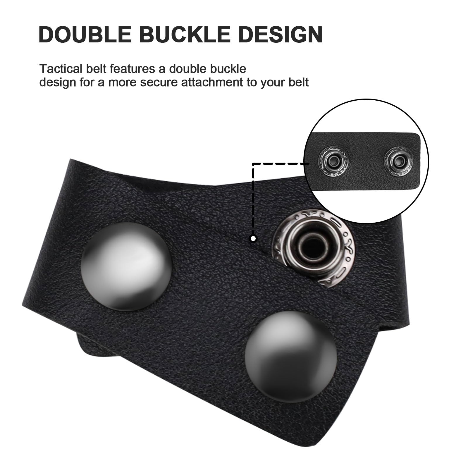 SPRHR Accessori Cinturone Polizia, 8 Pezzi Distanziali Cinturone, Passante Cintura Tattica, Forte e Robusto, Design a Doppio Scatto, Adatti per Campeggio, Escursionismo, Avventure All'aria Aperta