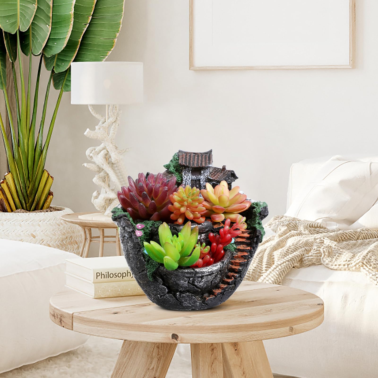 キティ　植木鉢　陶器　フィギュア　置物　ガーデンポット　カバー　うさぎ　りんご cjzmbj240725kiat70l2-1.jpg