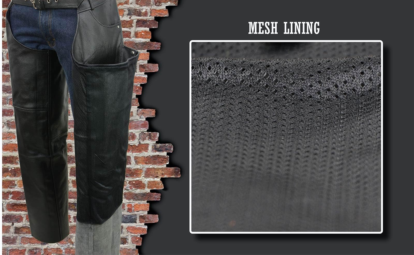 Event Leather Gambali da moto in vera pelle nera di alta qualità, da uomo, in pelle di alta qualità