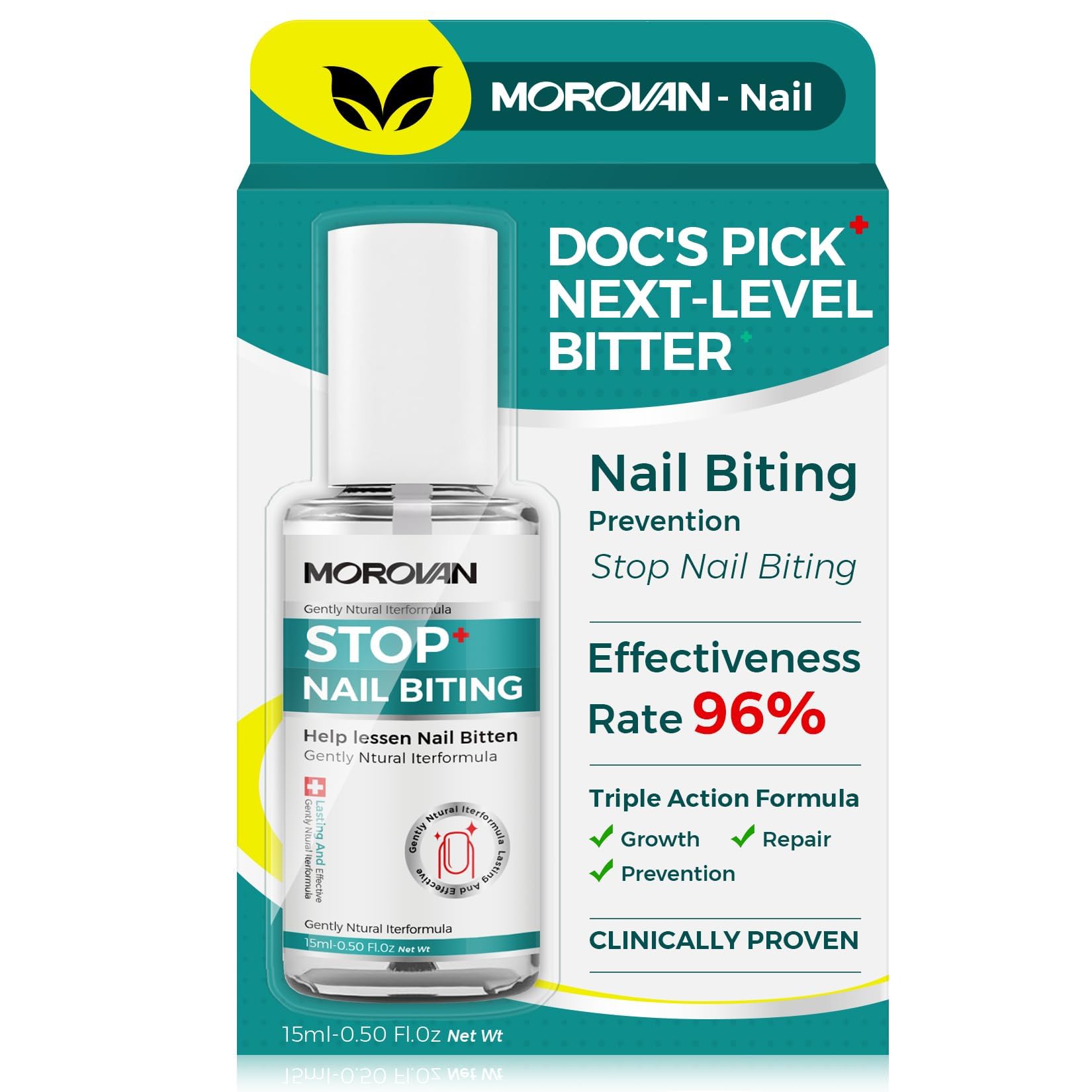 Morovan Nail Biting Prevention Kids Thumb Sucking Deterrent Repai Nails