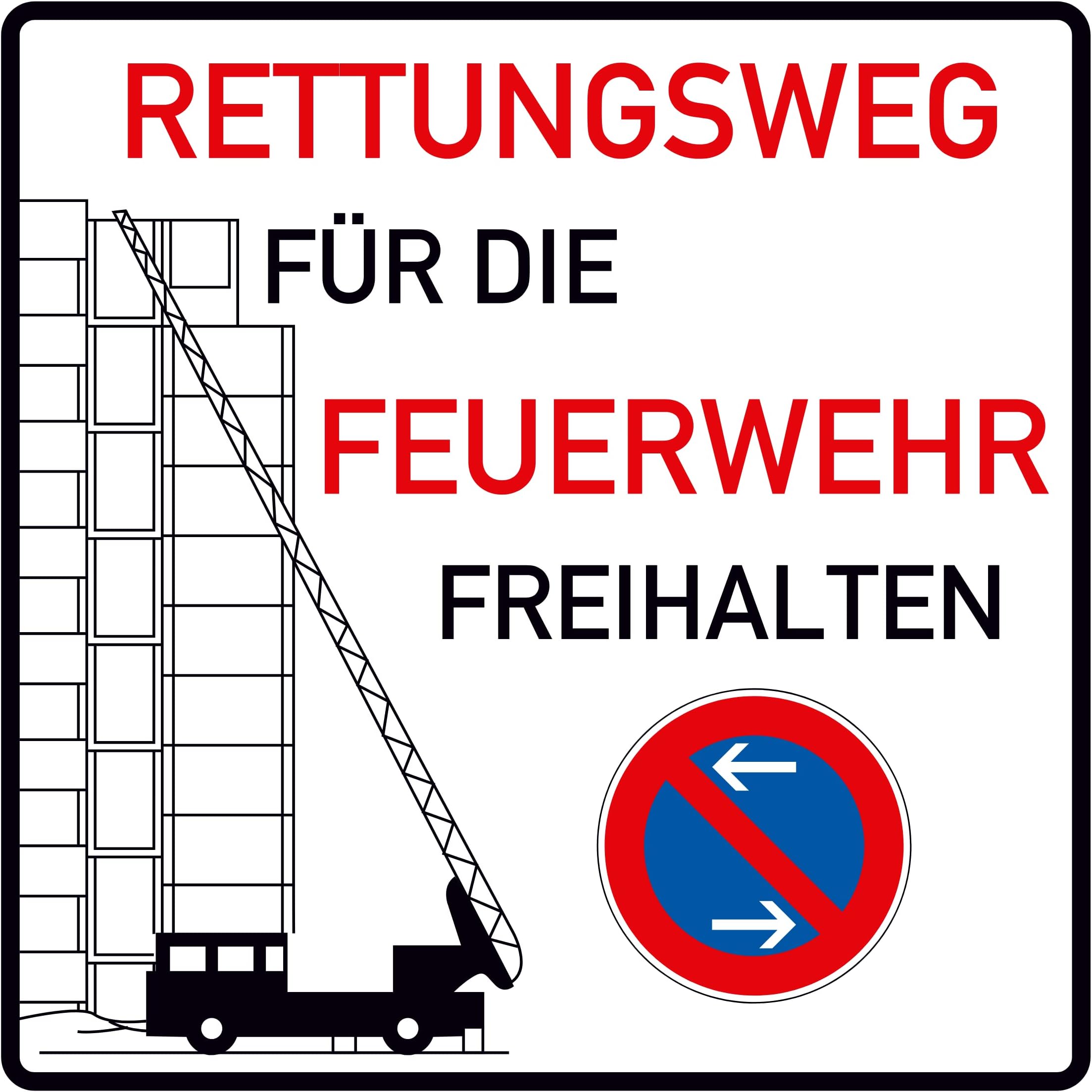 Schild Feuerwehrzufahrt online kaufen