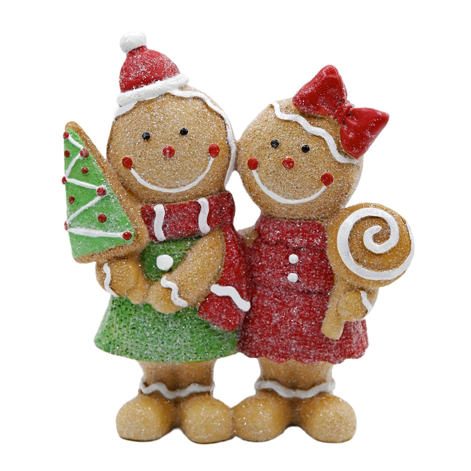 Figurines de d'Épice de Noël déco de table festive et ornement de cheminée maison