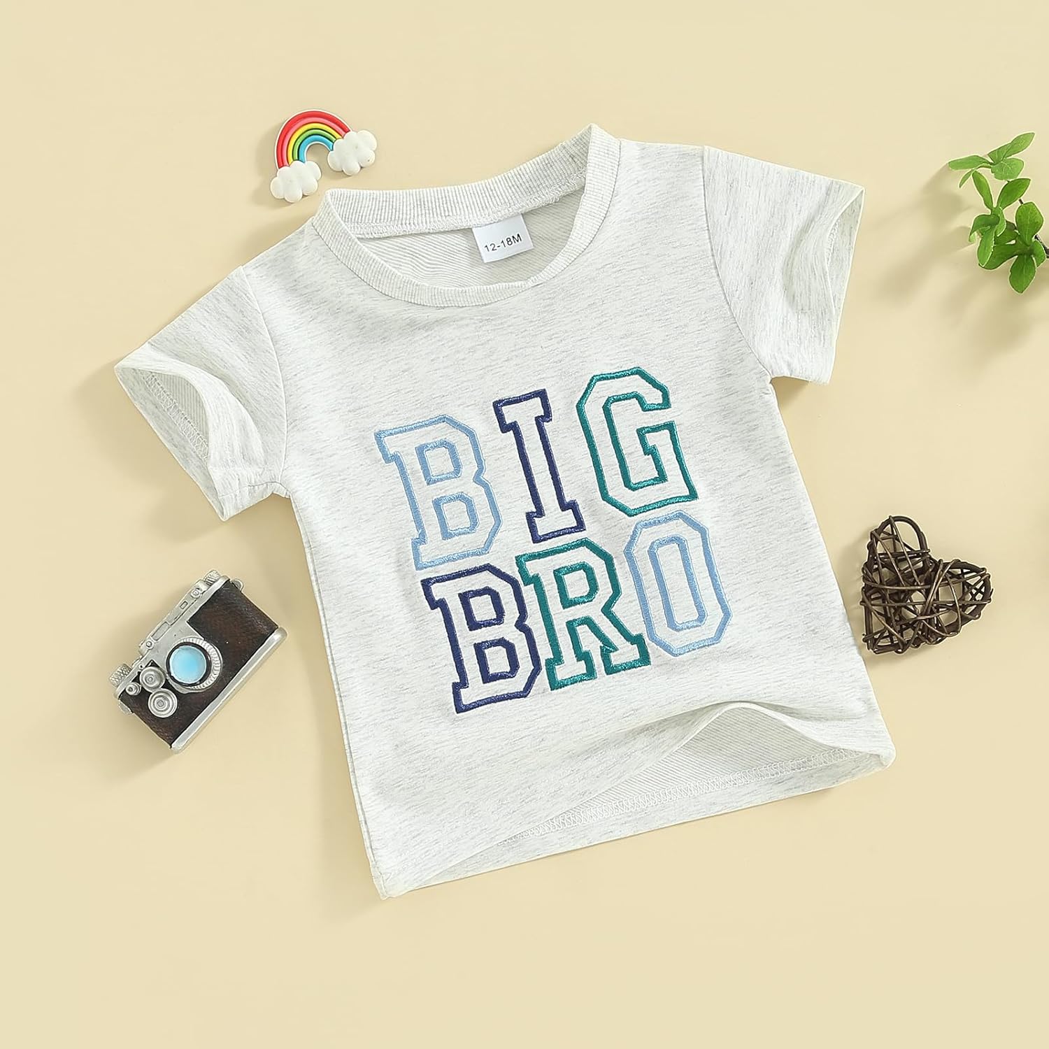 Toddler Baby Girl Boy Clothes Embroidery Bro/Sis Siblings Matching Outfits Toddler Big Brother/Sister Shirt - Image 3