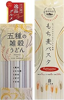 【TV番組放送オリジナルセット】 小山製麺 もち麦パスタ＆五種の雑穀うどん (370g/4人前)