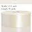 YASEO 1 1/2 Inch Ivory Solid Satin Ribbon, 50 Yards Craft Fabric Ribbon for Gift Wrapping Floral Bouquets Wedding Party Decoration